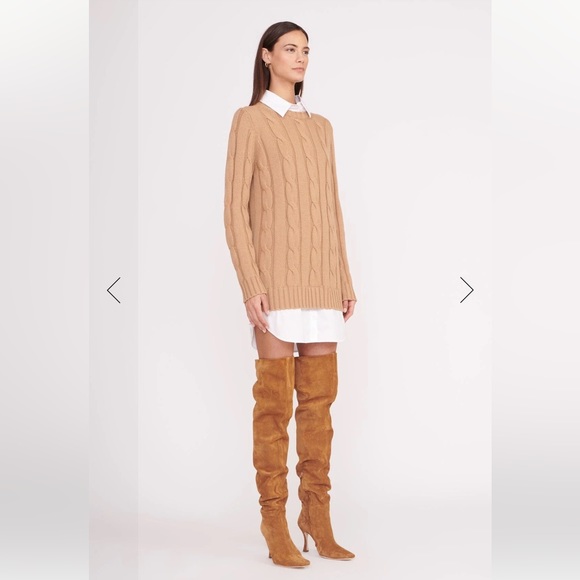 STAUD ALDRIN DRESS CAMEL WHITE - Picture 3 of 6